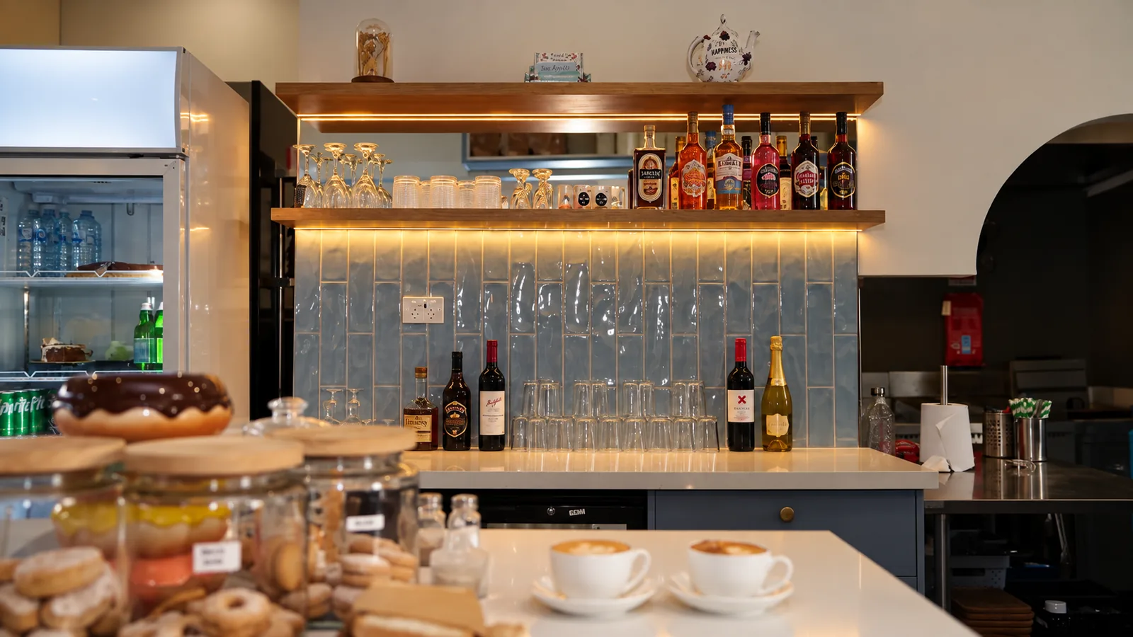 The counter, mid-morning